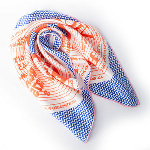 Jane Carr Pocket Square Men Medium Blue